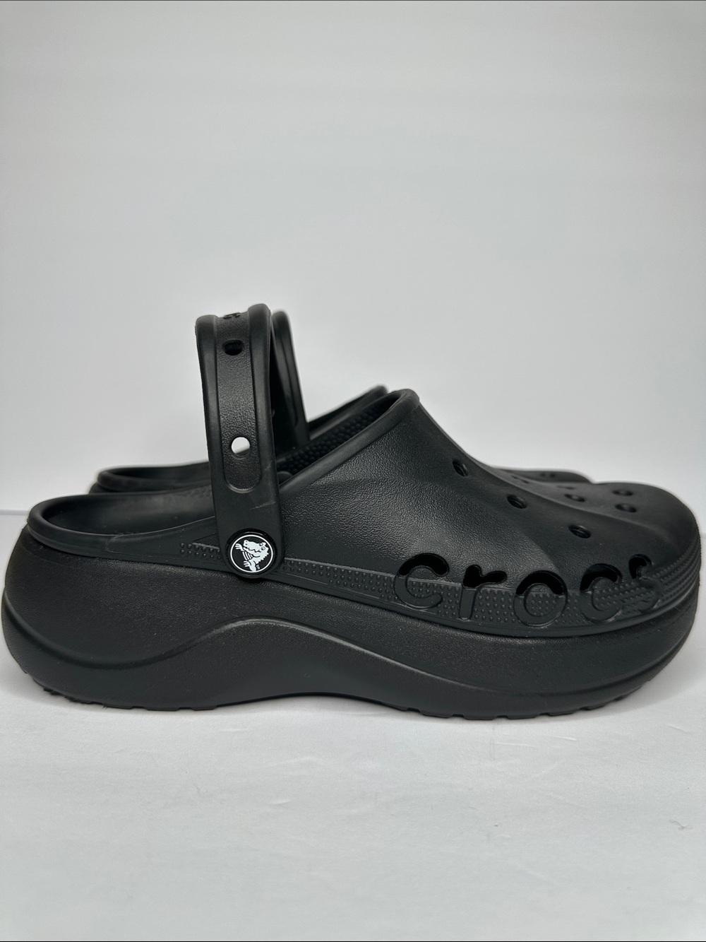 CROCS Iconic Comfort Black Clogs Womens 10